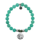 Peruvian Amazonite Stone Bracelet with Cactus Sterling Silver Charm Tiffany Jazelle