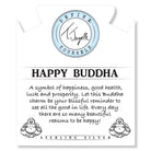 Pink Tourmaline Stone Bracelet with Happy Buddha Sterling Silver Charm