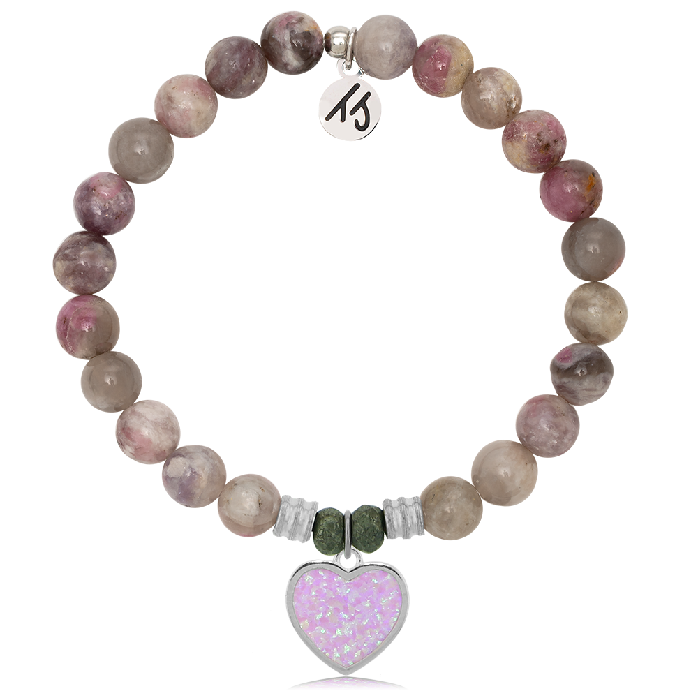 Opal and online pink tourmaline bracelet