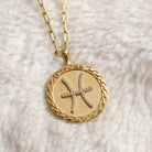 Pisces Gold Vermeil Zodiac Necklace
