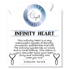 Purple Jasper Stone Bracelet with Infinity Heart Sterling Silver Charm