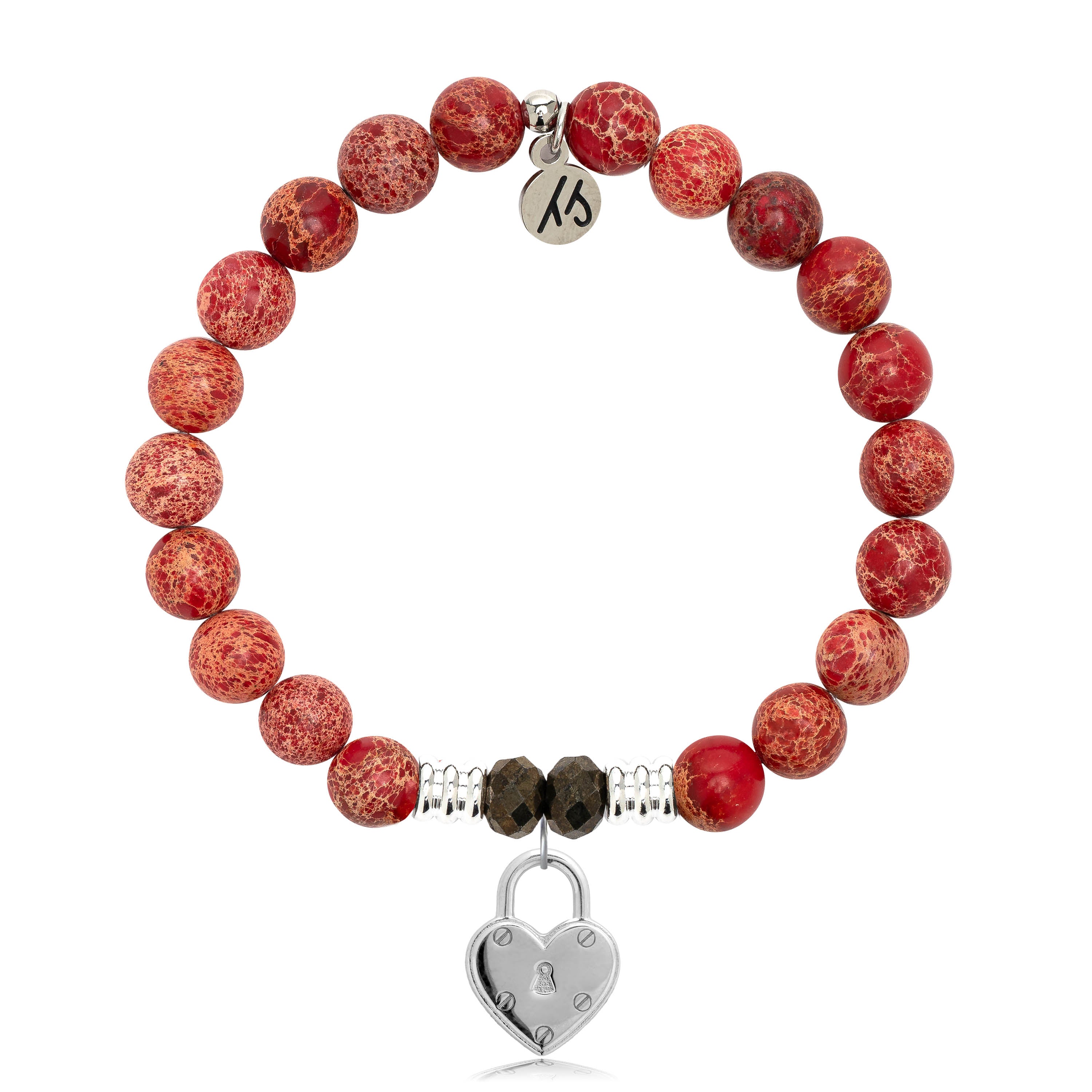 Red Locked Heart Bracelet