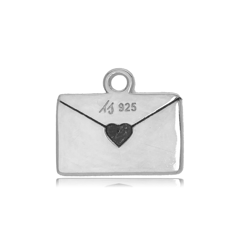 Rose Quartz Stone Bracelet with Love Letter Sterling Silver Charm