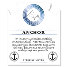 Sardonyx Stone Bracelet with Anchor Sterling Silver Charm
