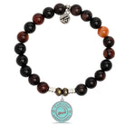Sardonyx Stone Bracelet with Cape Cod Enamel Sterling Silver Charm
