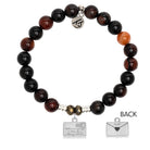 Sardonyx Stone Bracelet with Love Letter Sterling Silver Charm