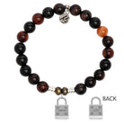 Sardonyx Stone Bracelet with Unbreakable Sterling Silver Charm