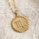 Scorpio Gold Vermeil Zodiac Necklace