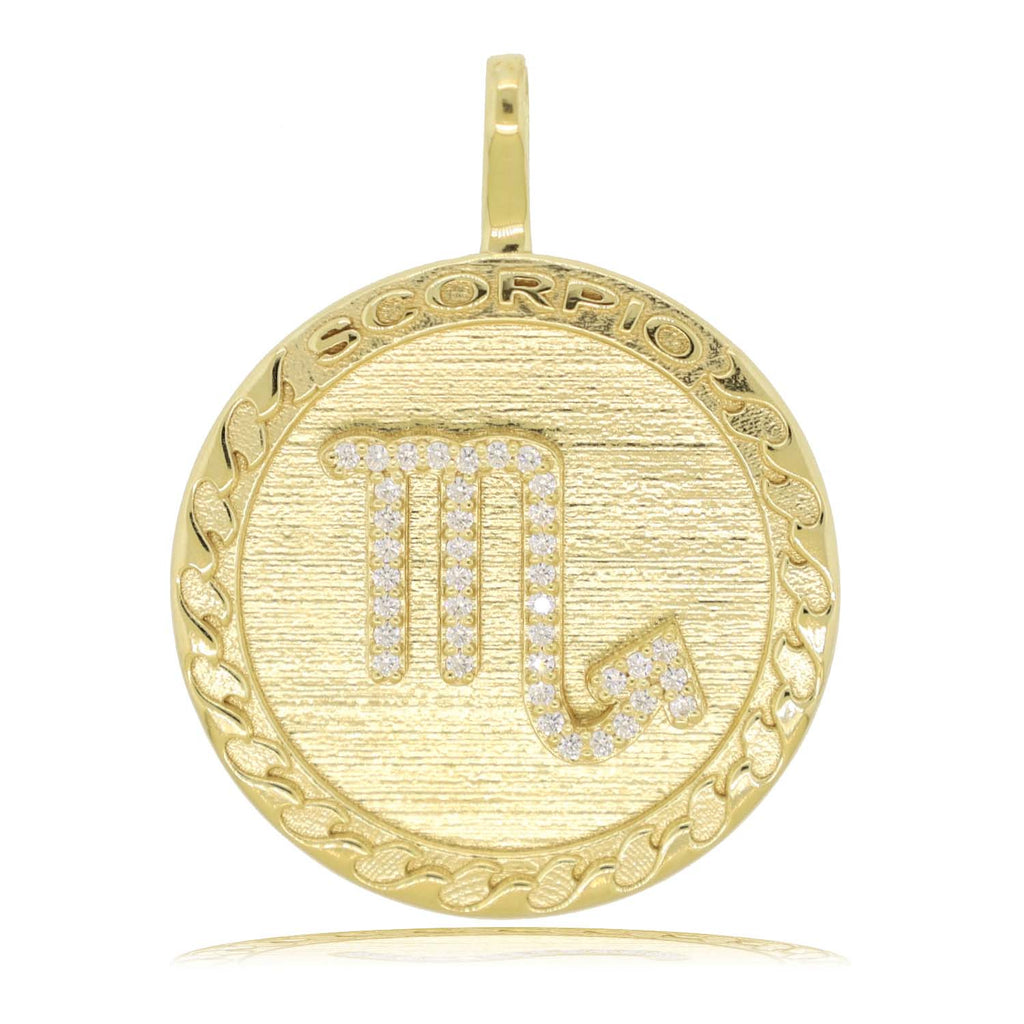 Scorpio Gold Vermeil Zodiac Necklace