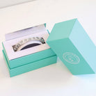 Silver Milestone Bracelet - Silver Steel with White Milestone Gem Bar