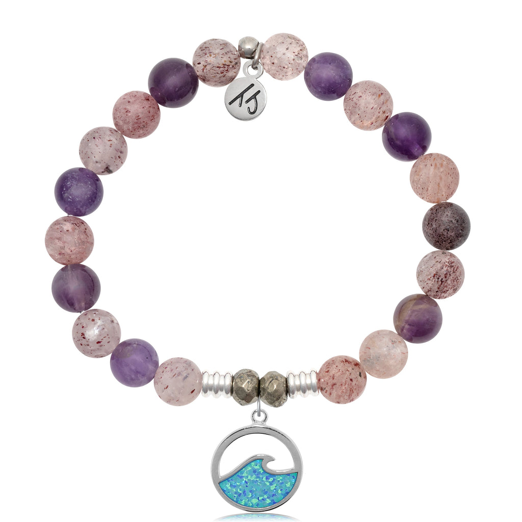 Super Seven Stone Bracelet with Deep as the Ocean Sterling Silver Charm
