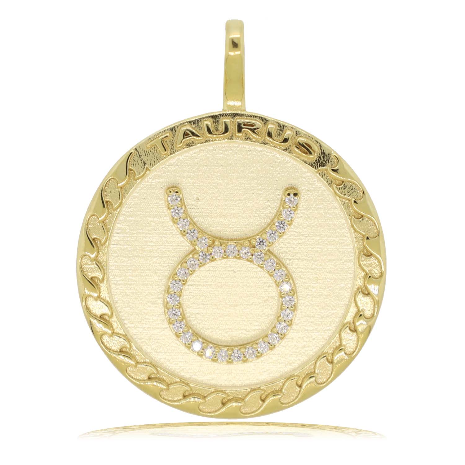 Taurus Zodiac Gold Plated Necklace