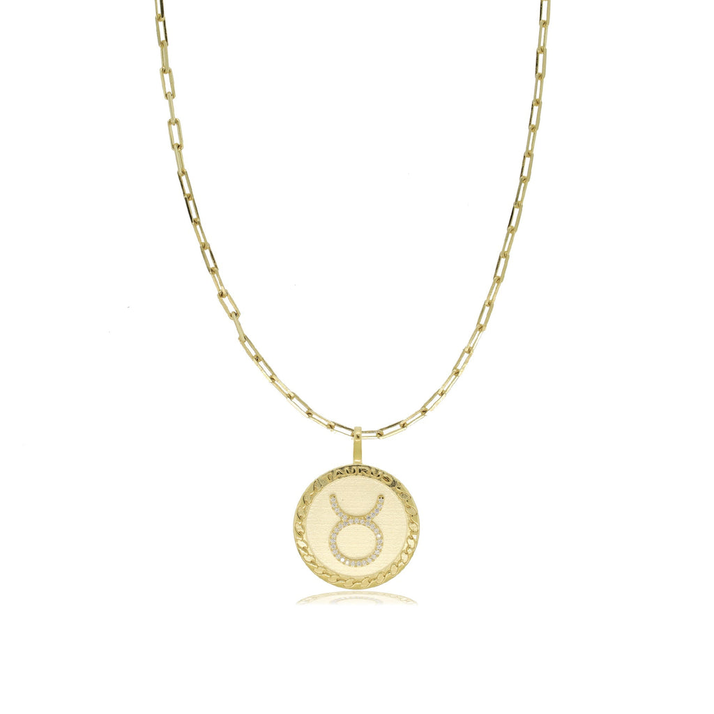 Taurus Gold Zodiac Necklace