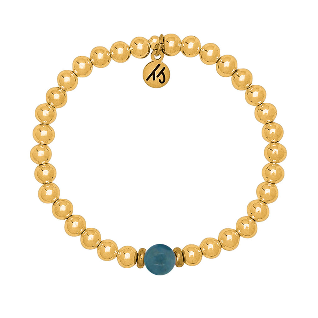 The Cape Bracelet - Gold Filled with Apatite Ball
