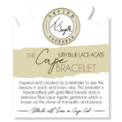 The Cape Bracelet - Gold Filled with Blue Lace Agate Ball