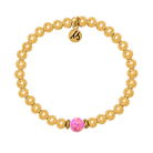 The Cape Bracelet - Gold Filled with Carmine Opal Ball