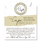 The Cape Bracelet - Gold Filled with Peach Moonstone Ball