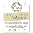The Cape Bracelet - Gold Filled with Pearl Ball