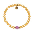 The Cape Bracelet - Gold Filled with Pink Opal Ball