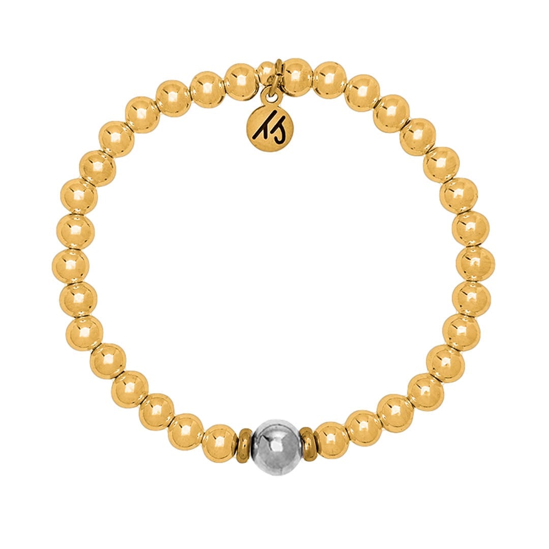 The Cape Bracelet - Gold Filled with Silver Steel Ball