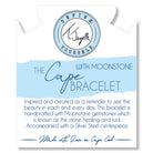 The Cape Bracelet Reverse- Moonstone with Silver Steel Ball