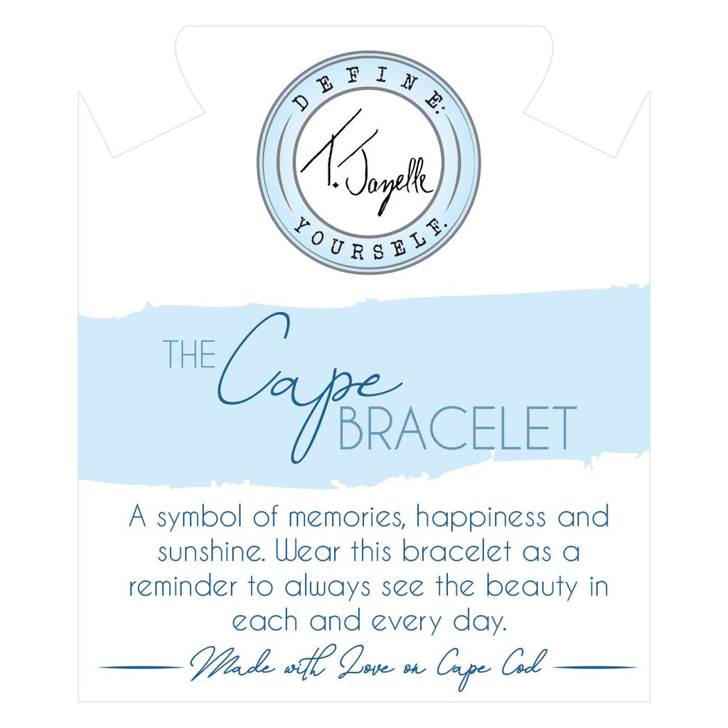 The Cape Bracelet - Silver Steel with Gold Ball