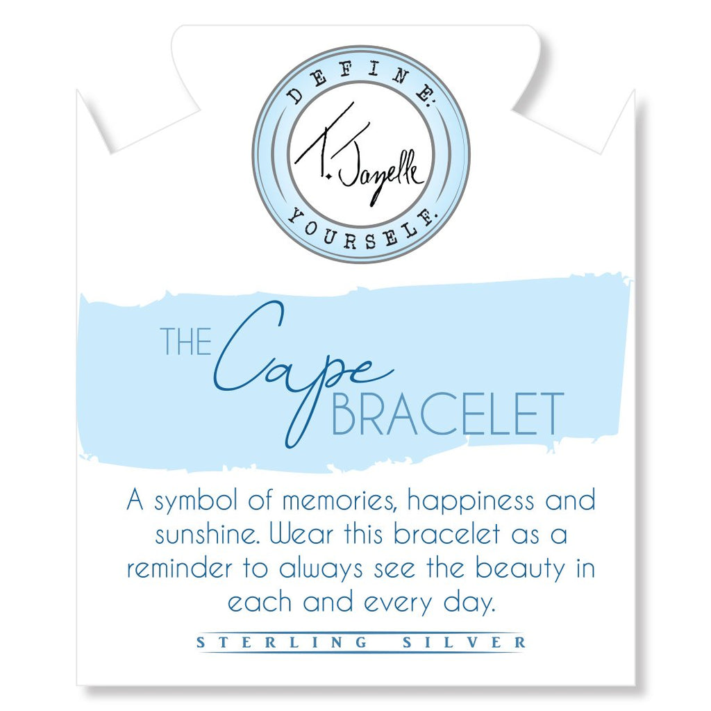 The Cape Bracelet - Silver Steel with Rose Gold Ball