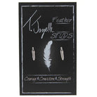 TJ Feather Studs Tiffany Jazelle