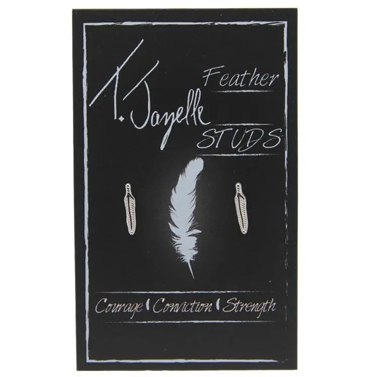 TJ Feather Studs Tiffany Jazelle